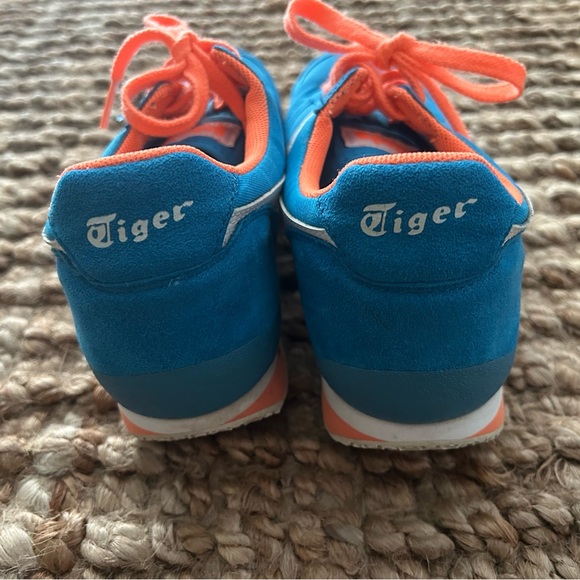 Onitsuka Tiger Ultimate 81 Retro Sneakers Blue Orange White Women’s Size 8 - Picture 5 of 9